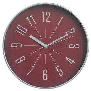 RELOJ DE PARED REDONDO A BATERIA 25X25X4CM 542-120095 NOR-web