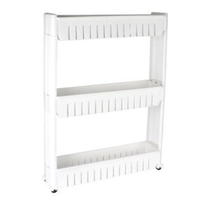 CARRITO PARA ALMACENAMIENTO 3 NIVELES BLANCO 545X120X710MM 311533-web