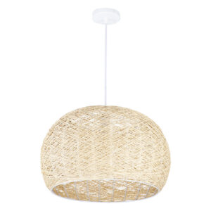 LAMPARA COLGANTE RATTAN CLARO 1XE27 DI-296-LW-Z KASALIGHT-web