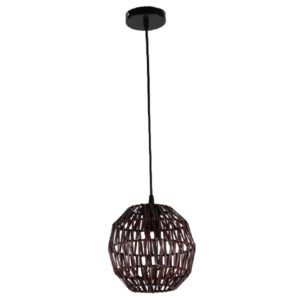LAMPARA COLGANTE RATTAN OSCURO 1XE27 DI-298-DW-Z KASALIGHT-web