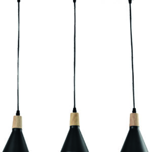 LAMPARA COLGANTE NEGRA 3XE27 DI-326-BK-Z KASALIGHT-web