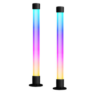 KIT 2PCS LAMPARA D/MESA LED NEGRA RGB RITMICA DI-374-BKRGB-Z KASALIGHT-web