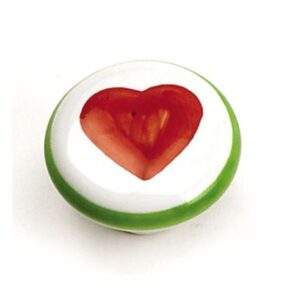 HALADERA DE BOTON CERAMICA BLANCO/VERDE/ROJO 1 3/82 01846 LAUREY-web