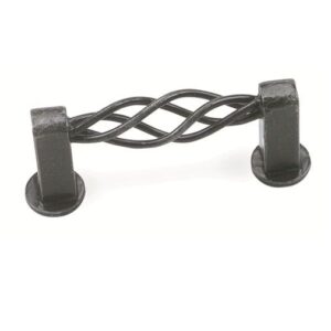 HALADERA DE BARRA TRENZADA METAL NEGRO 3 1/4" 50106 LAUREY-web