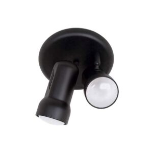 SPOT TECHO 2XE27-60W NEGRO 2L PLATE-NE ILU-web