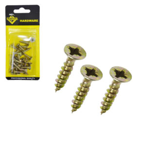 TORNILLO PARA MADERA 4X16 BLISTER 28PZAS F-1596 HUNTER LAF-web