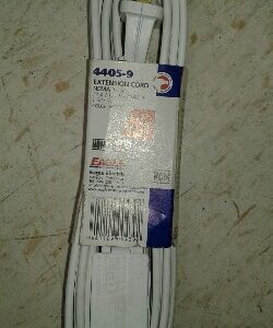 EXTENSION ELECTRICA BLANCA 2X16X12' (3.6M) 4405-12 EAGLE-web