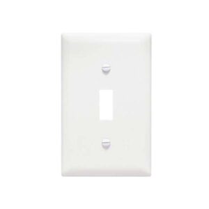 PLACA SENCILLA BLANCA PARA INTERRUPTOR TP1-W 1 GANG TP1W  P&S-web