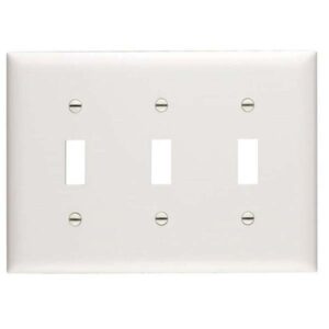 PLACA TRIPLE BLANCA PARA INTERRUPTOR TP3-W 3 GANG TP3W  P&S-web