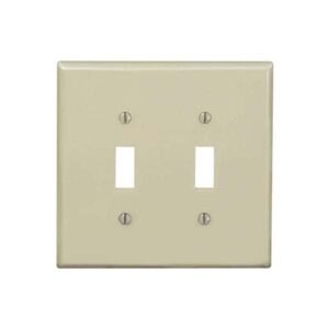 PLACA DOBLE MARFIL PARA INTERRUPTOR TP2-I 2 GANG TP2I  P&S-web