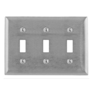 PLACA TRIPLE METALICA PARA INTERRUPTOR DE PALANCA 3 GANG SS3  RADIANT-web