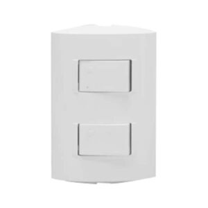 INTERRUPTOR DOBLE UNIPOLAR BLANCO AF2200EB NOBILE-web