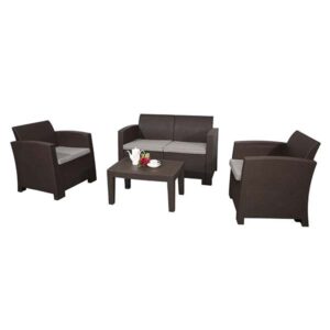 SET DE SOFA 2+1+1 + MESA DE CENTRO CHOCOLATE P1640-0006  KEN-web
