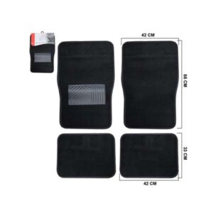 ALFOMBRA DE TELA NEGRA SET 4PZAS 2009-N LAF-web