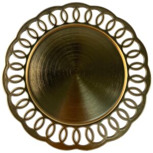 PORTAPLATO 33X33X2CM DORADO 201-1200197 SANTINI-web