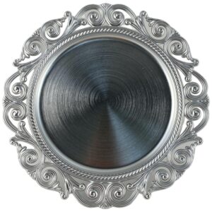 PORTAPLATO 32.5X32.5X2CM PLATEADO 201-1200205 SANTINI-web