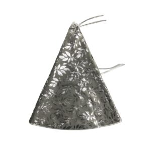 FALDA D/ARBOL 120X120CM PLATEADO 201-8900501 SANTINI-web