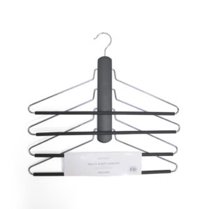 PERCHA CON 4 BARRAS NEGRO 42X39.5CM 309559 SOHO-web