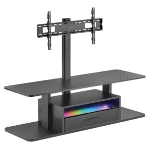 MUEBLE C/SOPORTE TV C/LED NEGRO 1200X400X1297MM GF-P1124-1443 GFORCE-web