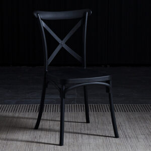 SILLA PLASTICA COLOR NEGRO D42*W43*H88CM P2147-0006 KEN-web