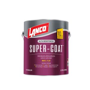 PINTURA ACRILICA MATE SUPER COAT BLANCO 1GL SC687-4 LANCO-web