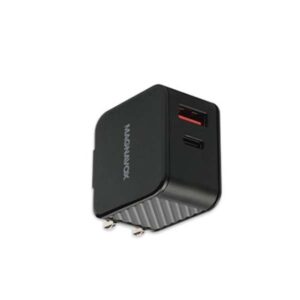 CARGADOR USB+ TIPO C 2 PUERTOS QC 3.0 C/NEGRO MAC6312-M0 MGVX-web