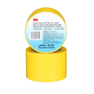 CINTA DE SEÑALIZACION ADHESIVA AMARILLA 2"X36YDS 764 3M-web