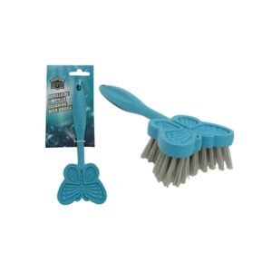 CEPILLO PARA LIMPIEZA MARIPOSA TURQUESA 19.5X7.5 CM 733-00303 MAY-web