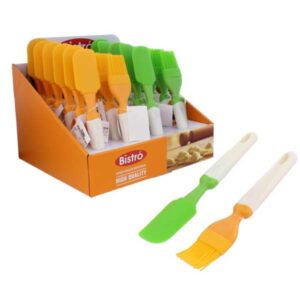 UTENCILIO DE COCINA BROCHA, CUCHILLO DE MANTEQUILLA VERDE/NARANJA 24.5X5X2.3CM UNIDAD 716-04434MAY-web