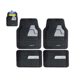 ALFOMBRA DE PVC ESTILO LLANTA NEGRA 4PZAS/SET ML-5003-N MICHELIN-web