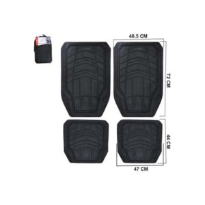 ALFOMBRA DE CAUCHO NEGRASET 4PZAS LF-5065-N LAF-web