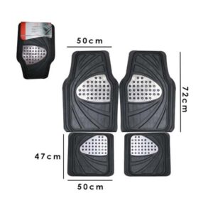 ALFOMBRA DE CAUCHO NEGRA/PAD CARBON SET 4PZAS LF-5158-NCN LAF-web