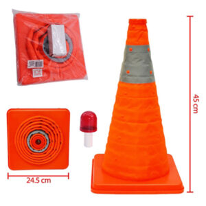 CONO DE SEGURIDAD 45CM RETRACTIL LF-1409 LAF-web