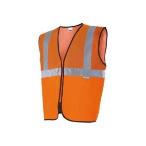 CHALECO DE SEGURIDAD POLIESTER NARANJA TALLA "XL" # F184-web