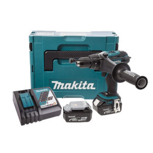 COMBO TALADRO PERCUTOR INALAMBRICO 1/2" 18V  4.0AH DHP458ZX06 (DHP458Z + 630714-3+632F69-8) MK-web