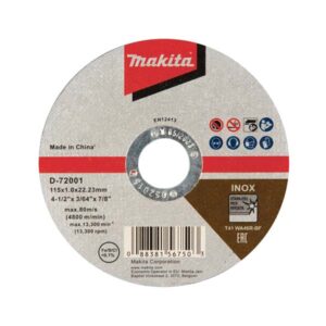 DISCO DE CORTE DE ACERO INOXIDABLE  4-1/2"X1  D-72001 MK-web