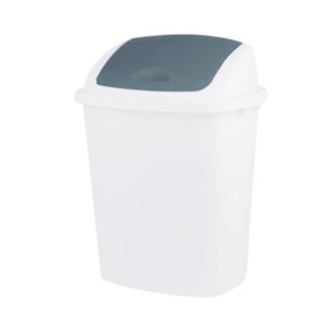 BASURERO 40L CON TAPA BLANCO/GRIS 311534 KEN-web