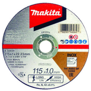 DISCO DE CORTE METAL A60U 115 x 1.0 x 22.23 E-03034 MK-web